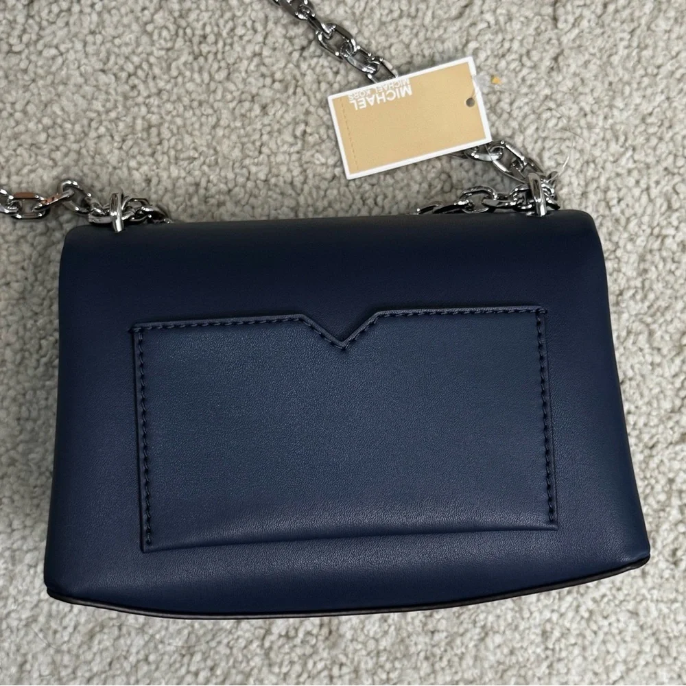 NWT Michael Kors Cece Small Crossbody Shoulder Bag Purse Navy Blue